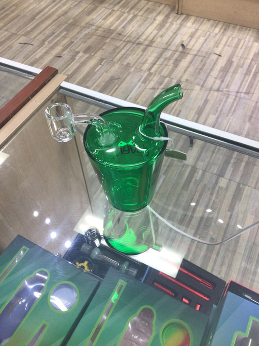 Green Clover Glass water pipe