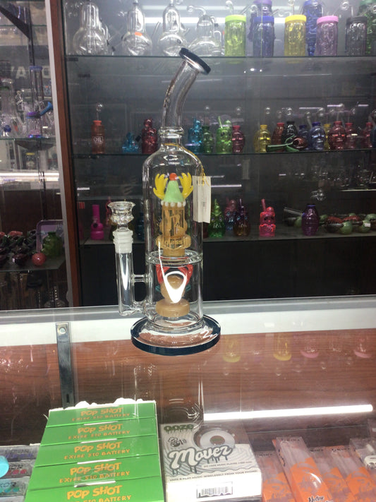 6 B Glass reindeer water pipe