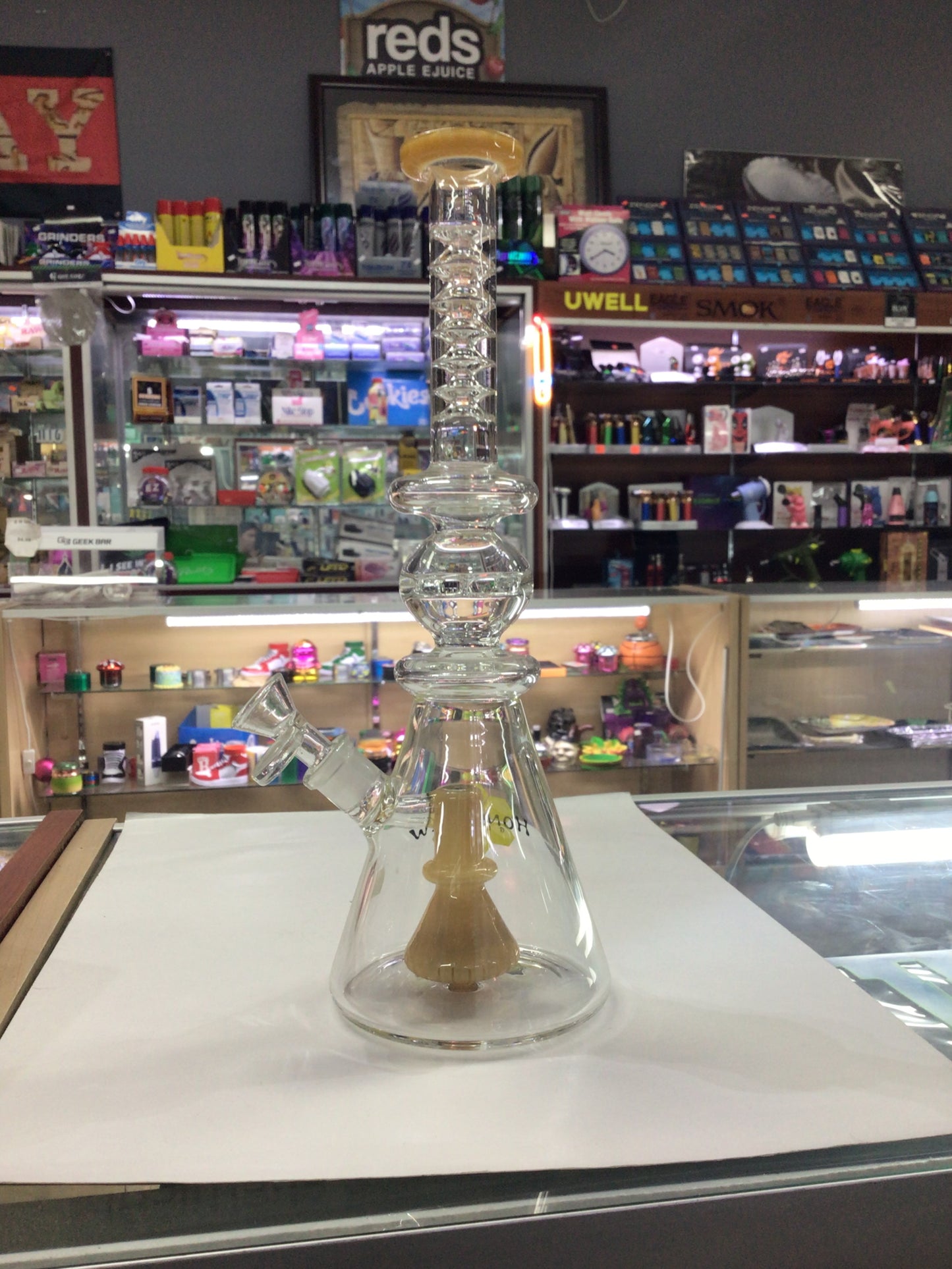 HONEYDEW GLASS water pipe-yellow