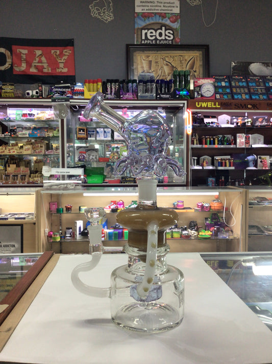 KV420 glass water pipe-octopus