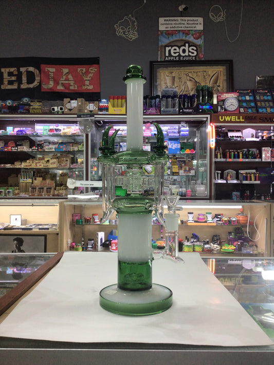 Water pipe -Green and white