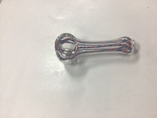 Hand pipe - red/ blue/ white