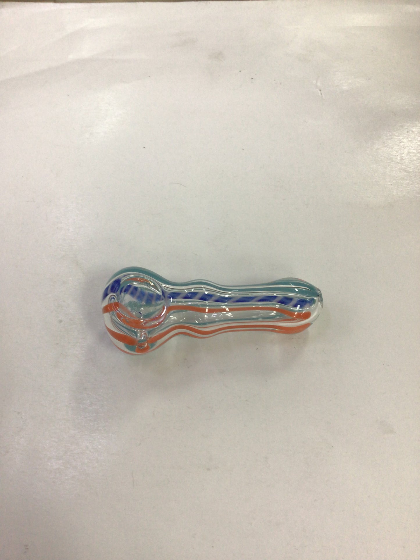 Hand pipe- blue & orange