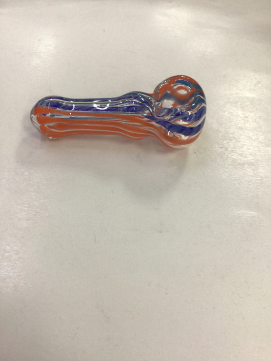 Hand pipe- orange and blue