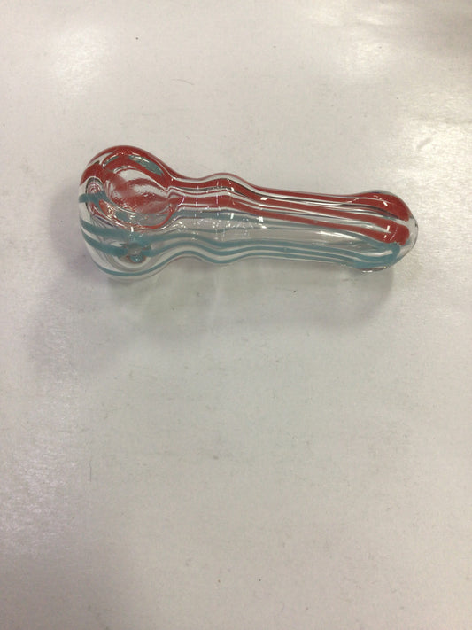 Hand pipe - red and blue