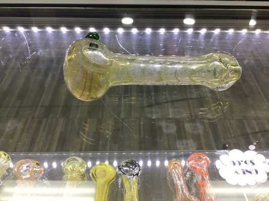 Hand pipe - white and green
