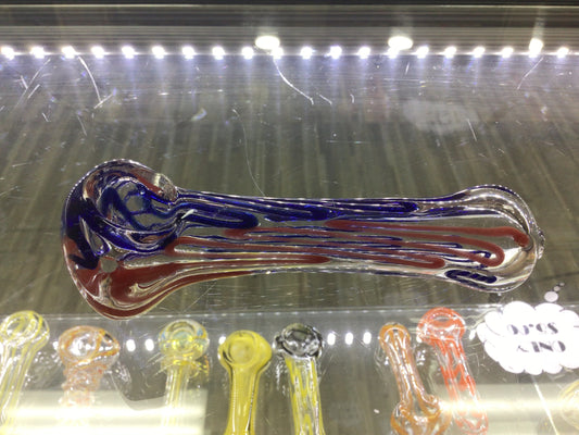 Hand pipe- red and blue