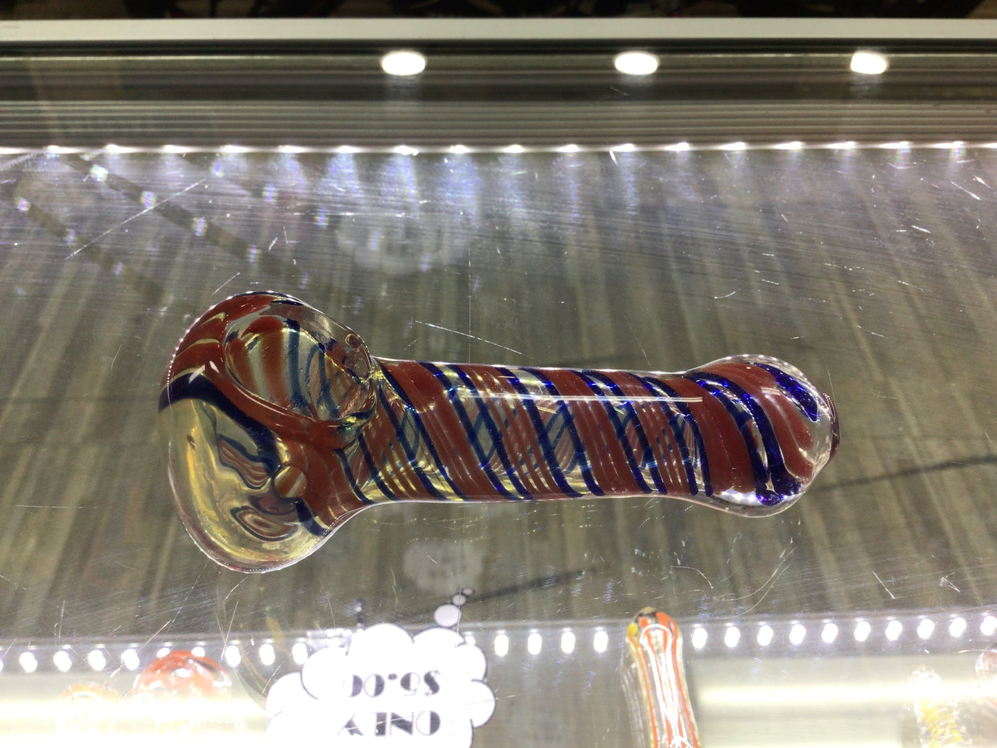Hand pipe- red and blue