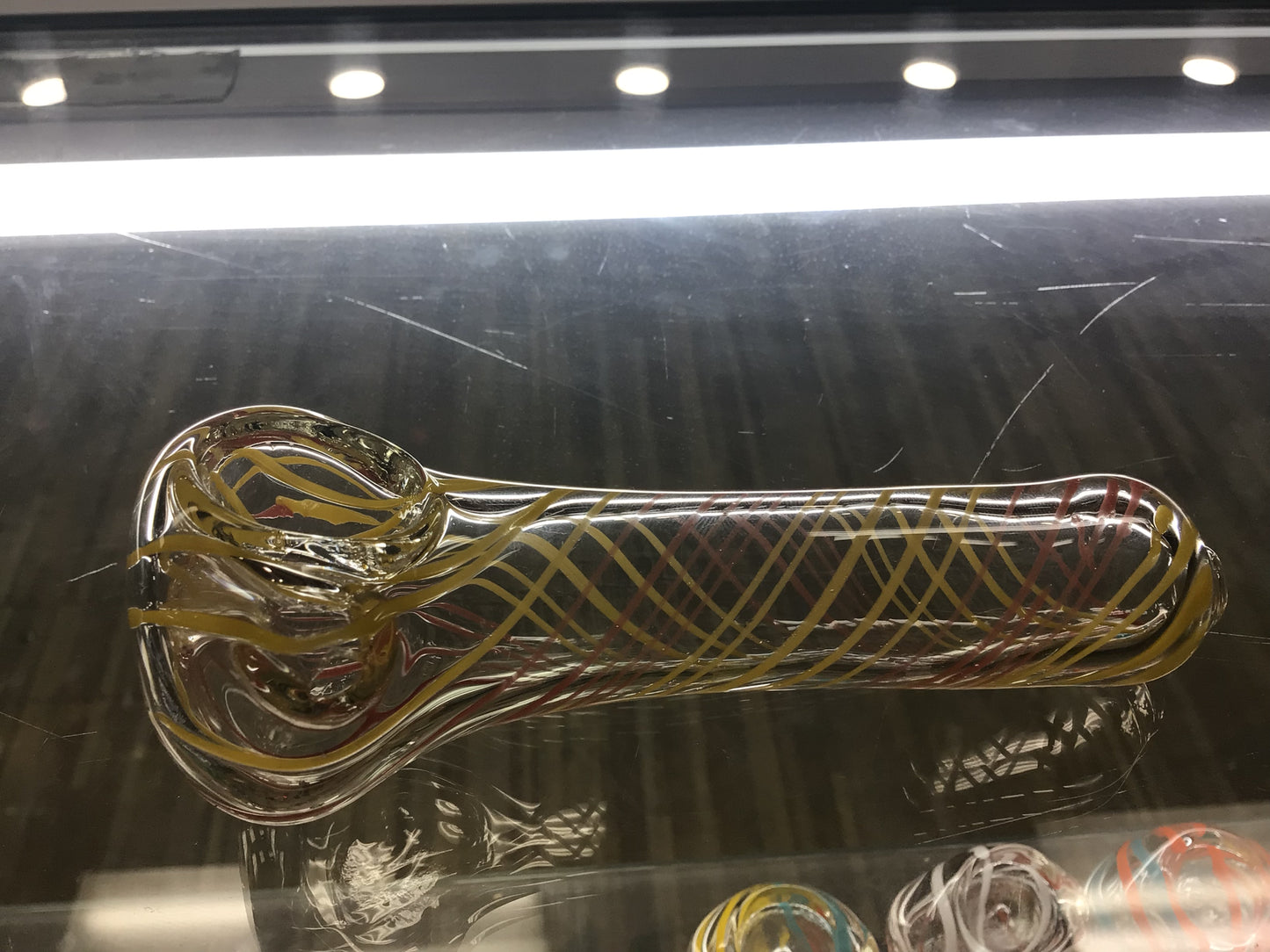 Hand pipe- yellow and orange