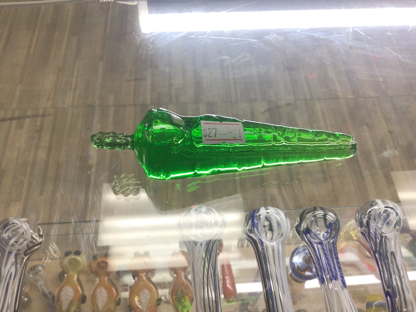 Hand pipe- green carrot