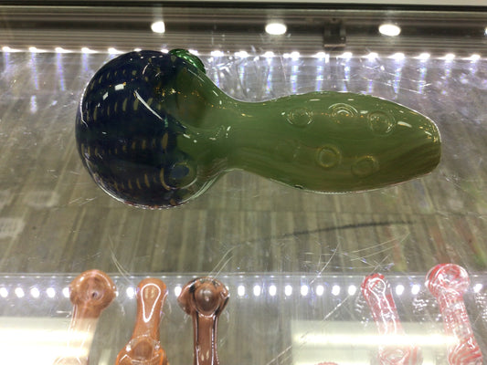 Hand pipe- green and blue