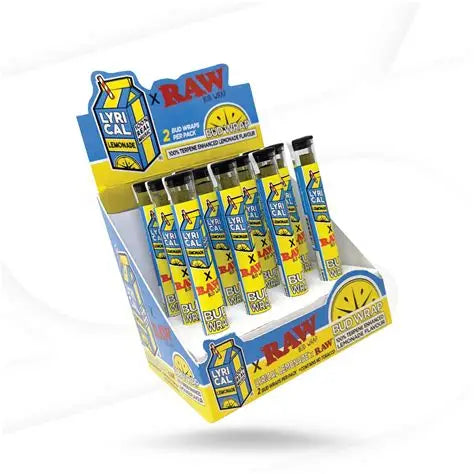 RAW X LYRICAL LEMONADE TERPWRAPS - 12 PACK DISPLAY