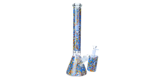 7MM WATER PIPE WITH ASH CATCHER - 19'' INCH : M2