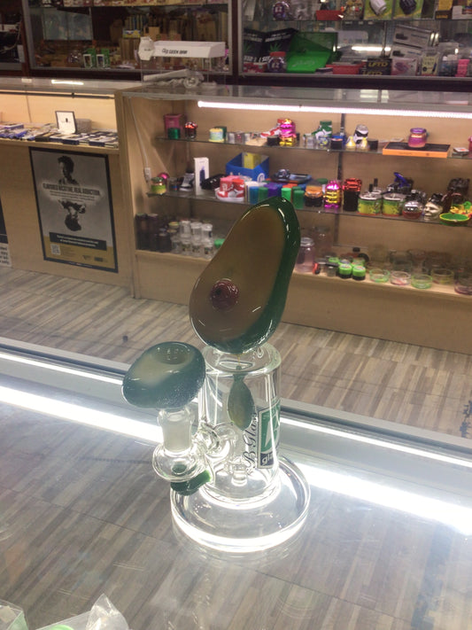 Avocado shape 6 B Glass water pipe