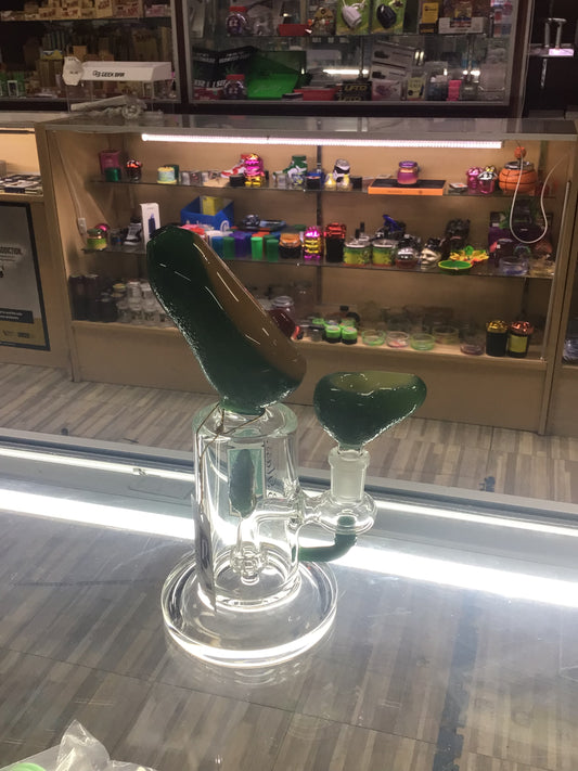 Avocado shape 6 B Glass water pipe