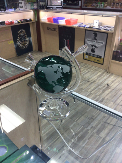Green World shape water pipe