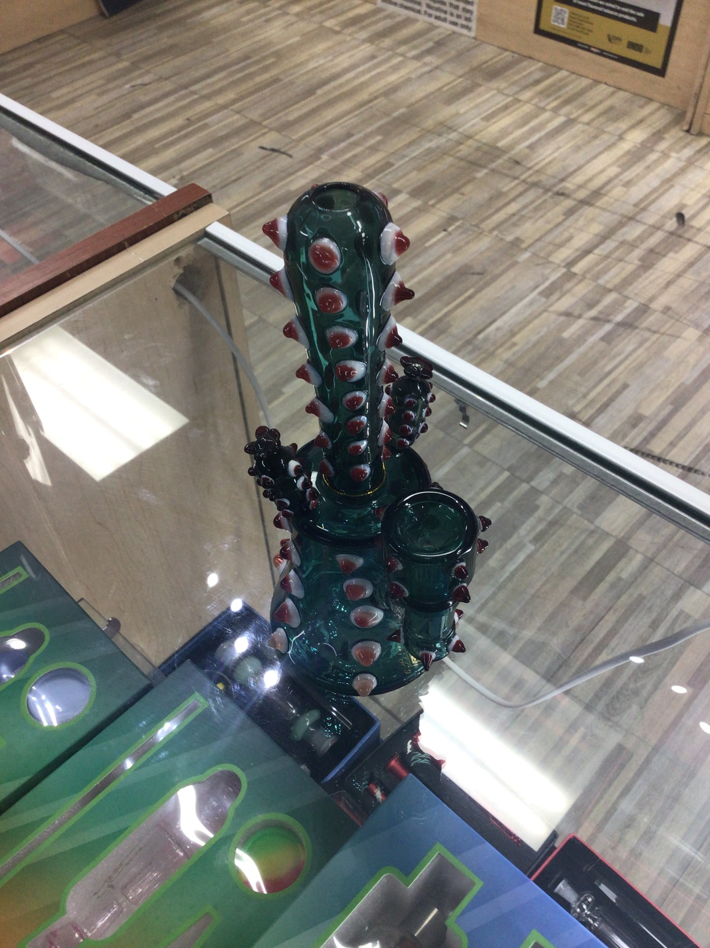 Cactus shaped 6B Glass water pipe