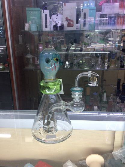 6 B Glass Monster shape water pipe