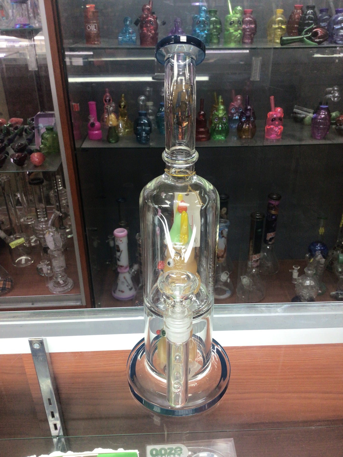 6 B Glass reindeer water pipe