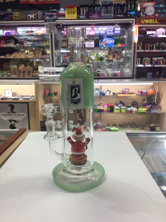 6 B Glass water pipe-Santa Claus