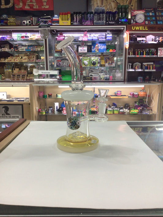 Sci-Fi GLASS water pipe- yellow