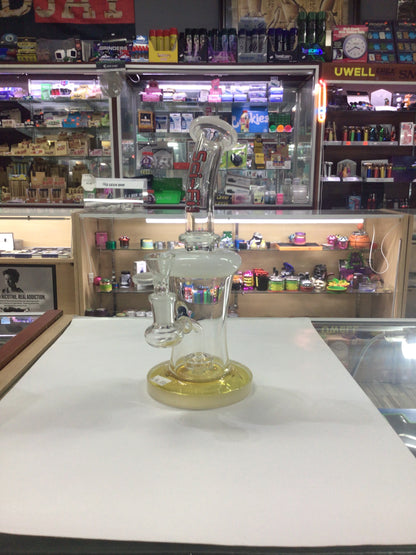 Sci-Fi GLASS water pipe- yellow