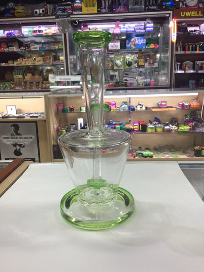 BOUGIE glass water pipe- green