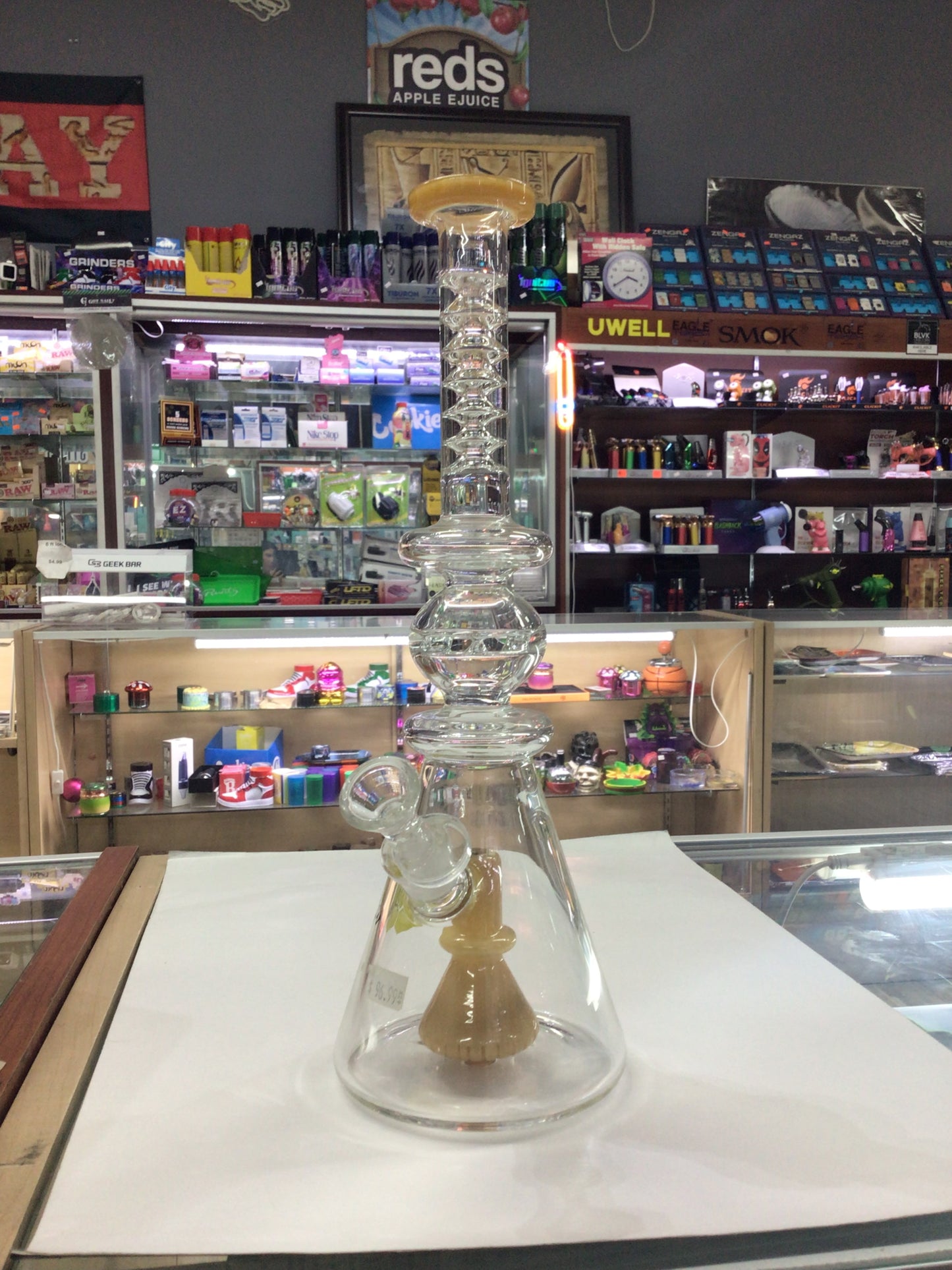 HONEYDEW GLASS water pipe-yellow