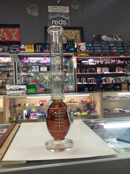 6 B GLASS water pipe - football