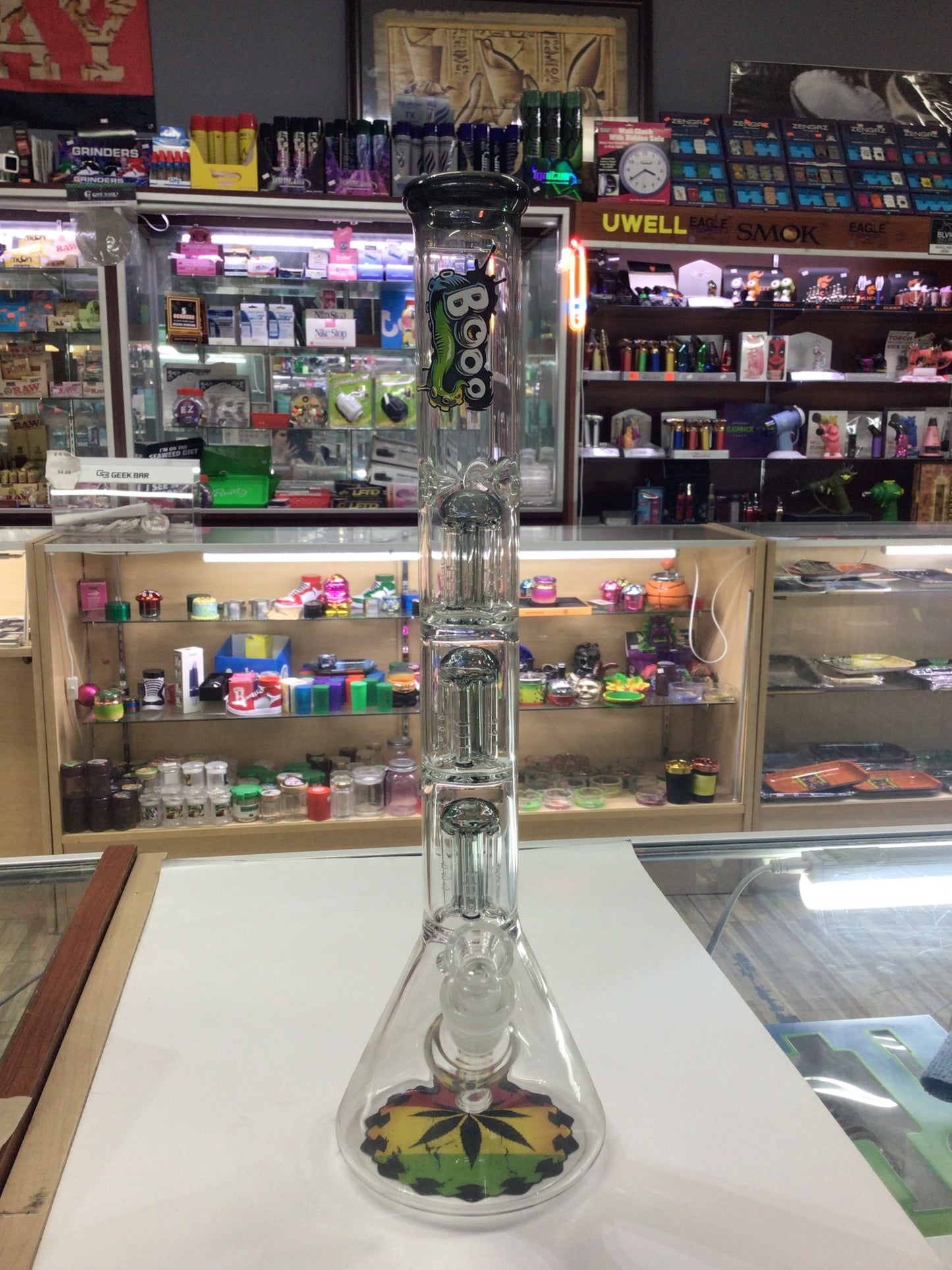 Water pipe- green/yellow/red