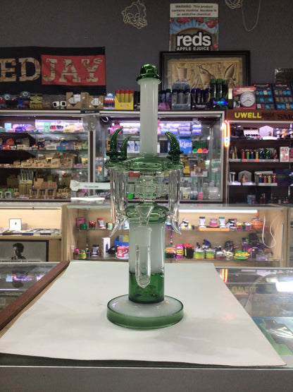 Water pipe -Green and white