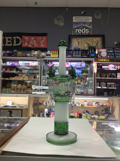 Water pipe -Green and white