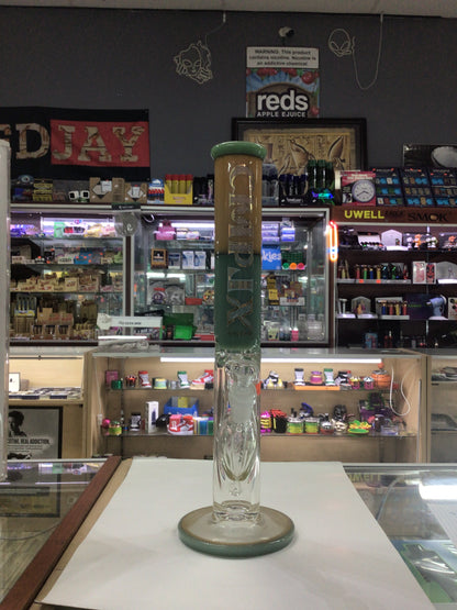 CMPLX glass water pipe- yellow & green