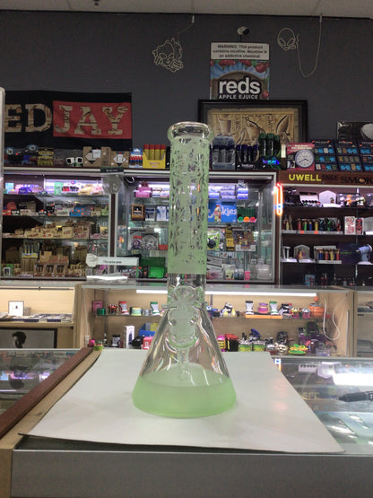 IC glass water pipe- green