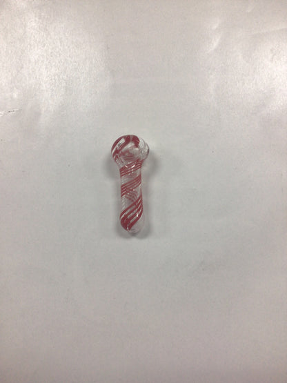Hand pipe Red swirl