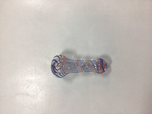 Hand pipe - orange & blue