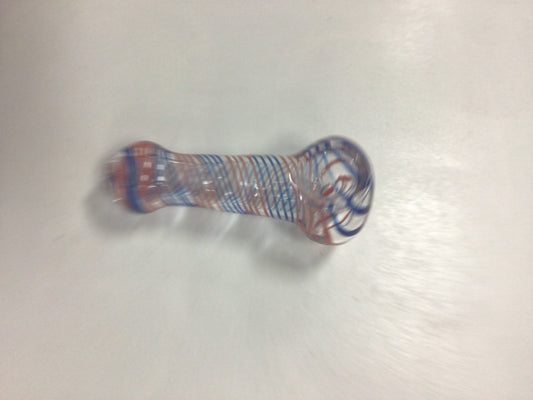 Hand pipe - orange & blue