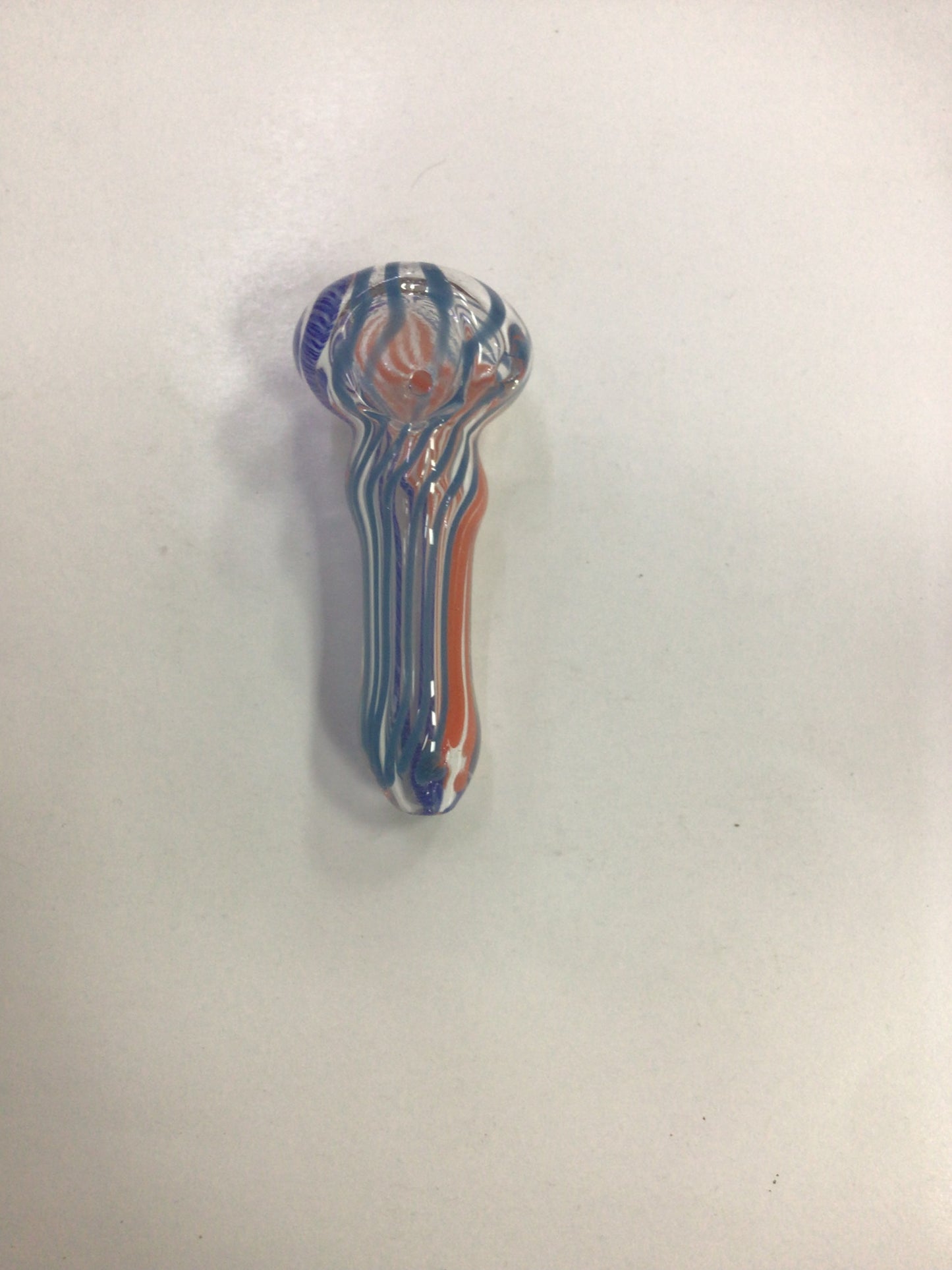 Hand pipe - blue and orange