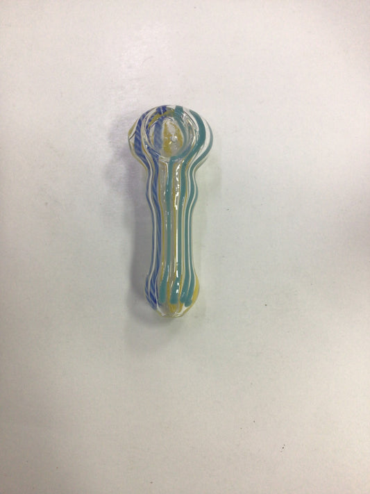 Hand pipe- blue/ teal/ yellow