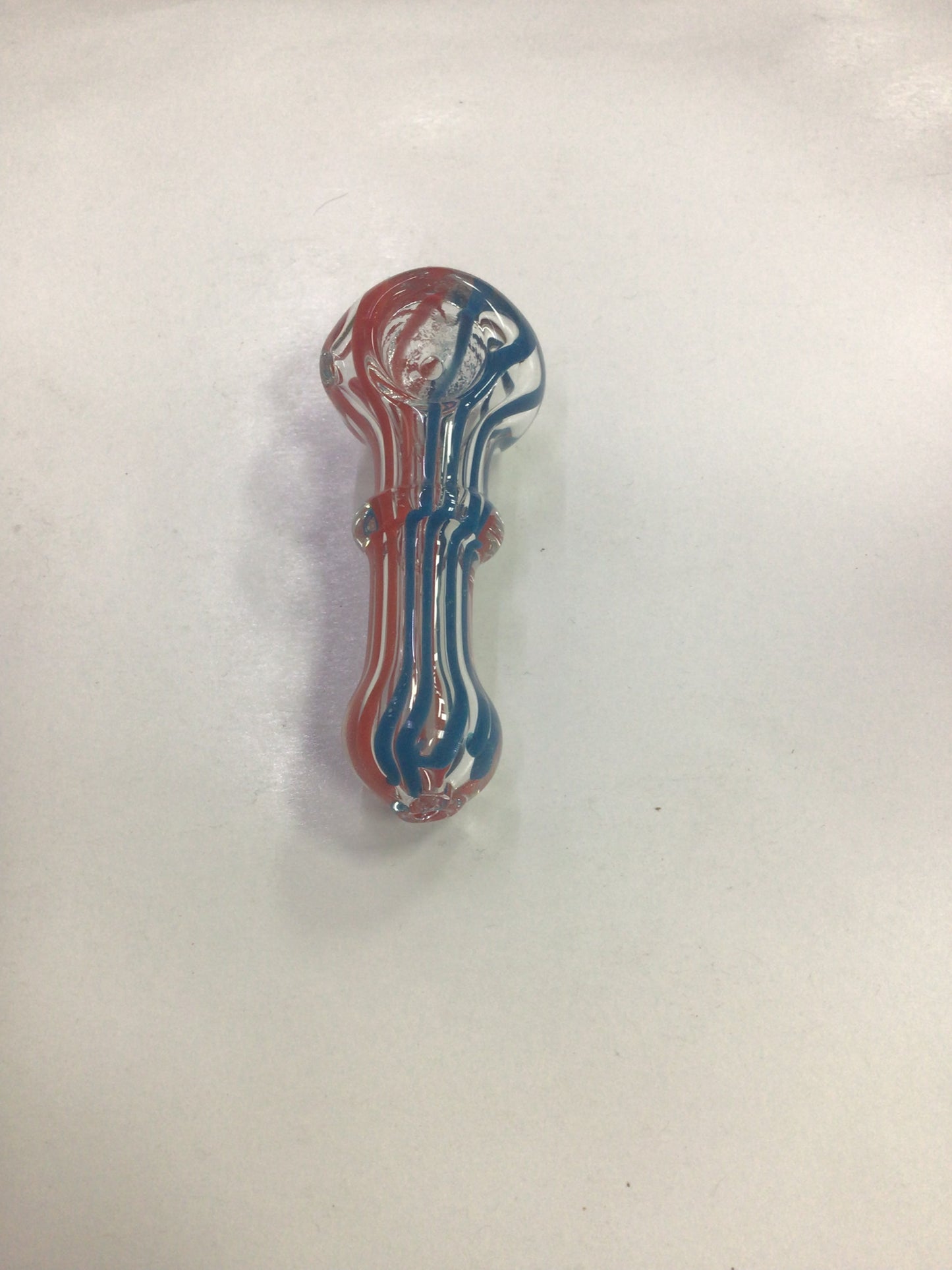 Hand pipe - red, blue, white