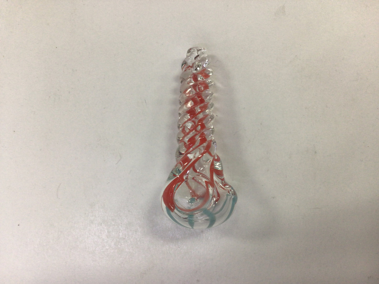 Hand pipe - red spiral