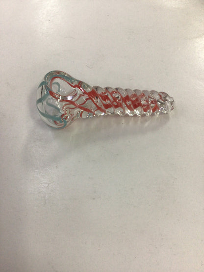 Hand pipe - red spiral