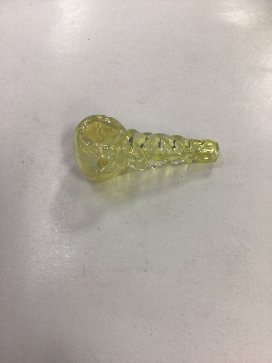 Hand pipe - yellow spiral