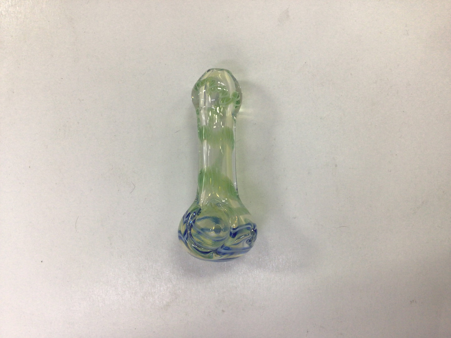 Hand pipe - green & blue