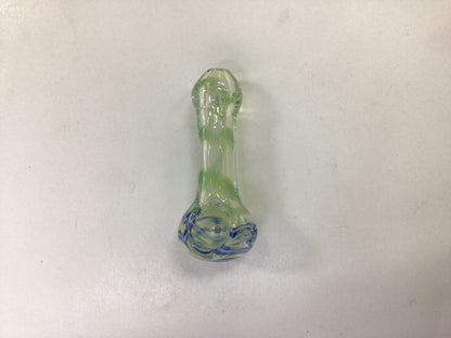 Hand pipe - green & blue