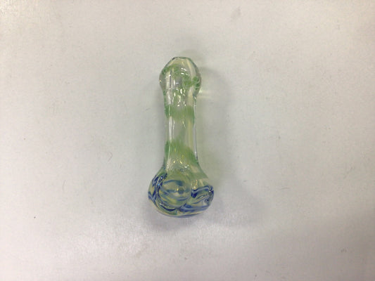 Hand pipe - green & blue