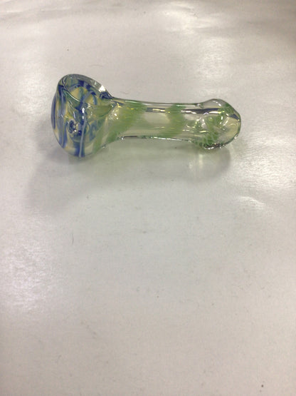Hand pipe - green & blue