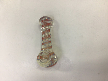 Hand pipe - red and blue spiral