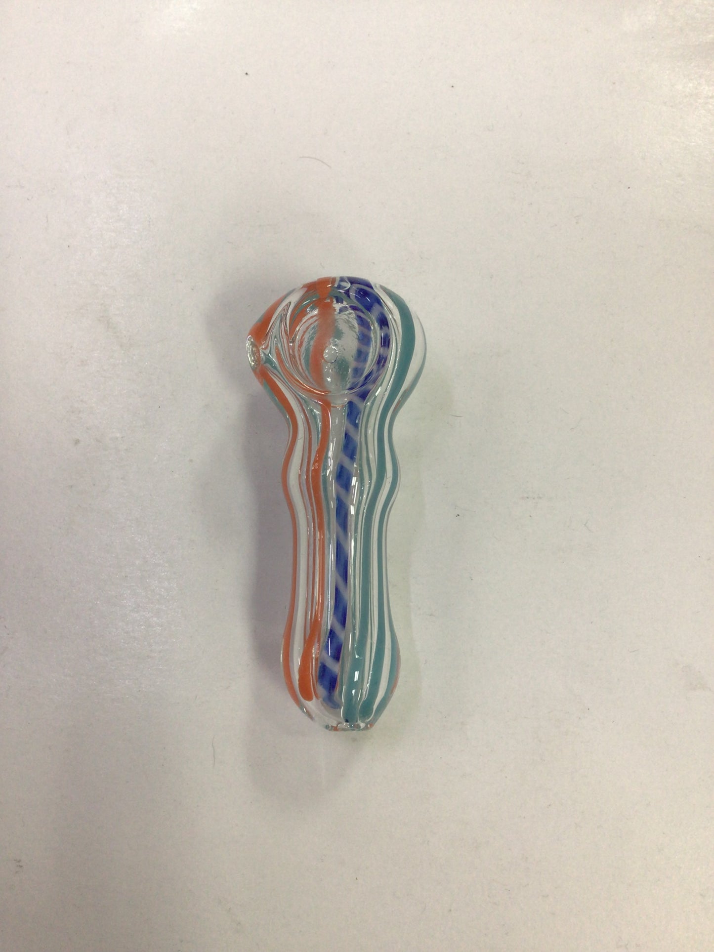 Hand pipe- blue & orange