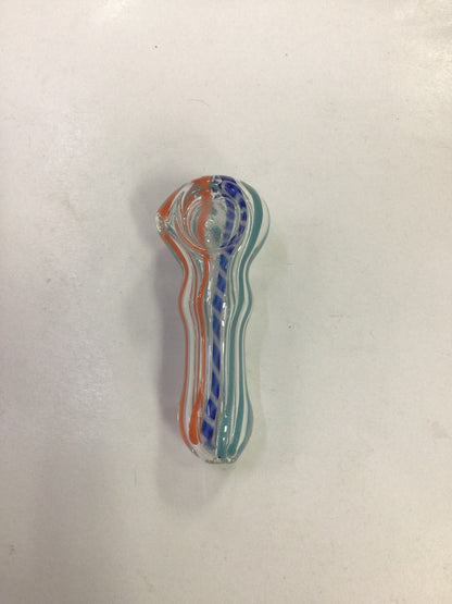 Hand pipe- blue & orange